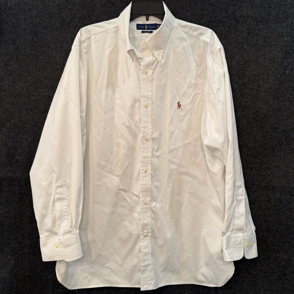 Polo Ralph Lauren Men's 18-34/35 Long Sleeve Easy Care Shirt Old Money Luxury